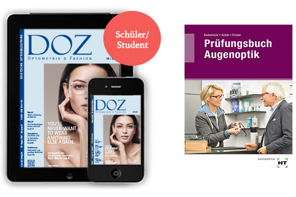 DOZ Digital und Prüfungsbuch Augenoptik