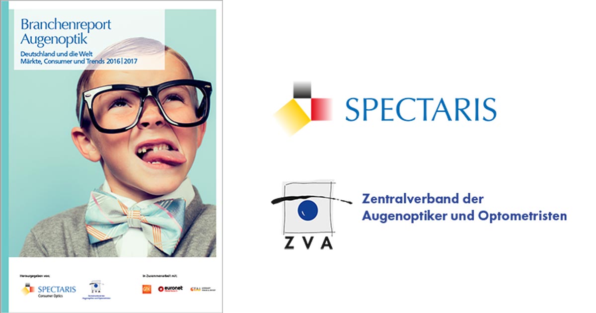 Titelblatt Branchenreport und Logos von Spectaris und ZVA