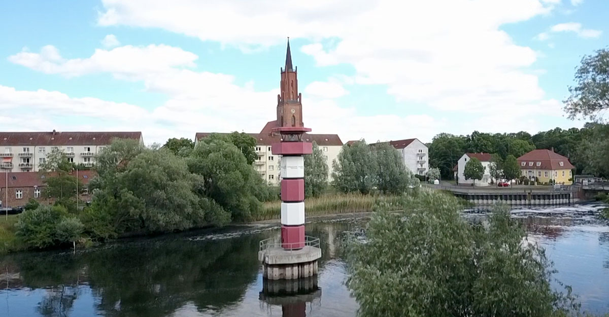 Leuchtturm in der Optik-Stadt Rathenow