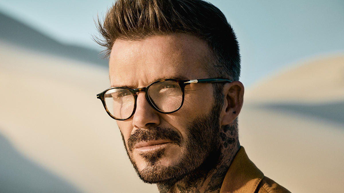 Eyewear by David Beckham: Vintage-Brillen im Wüstenflair