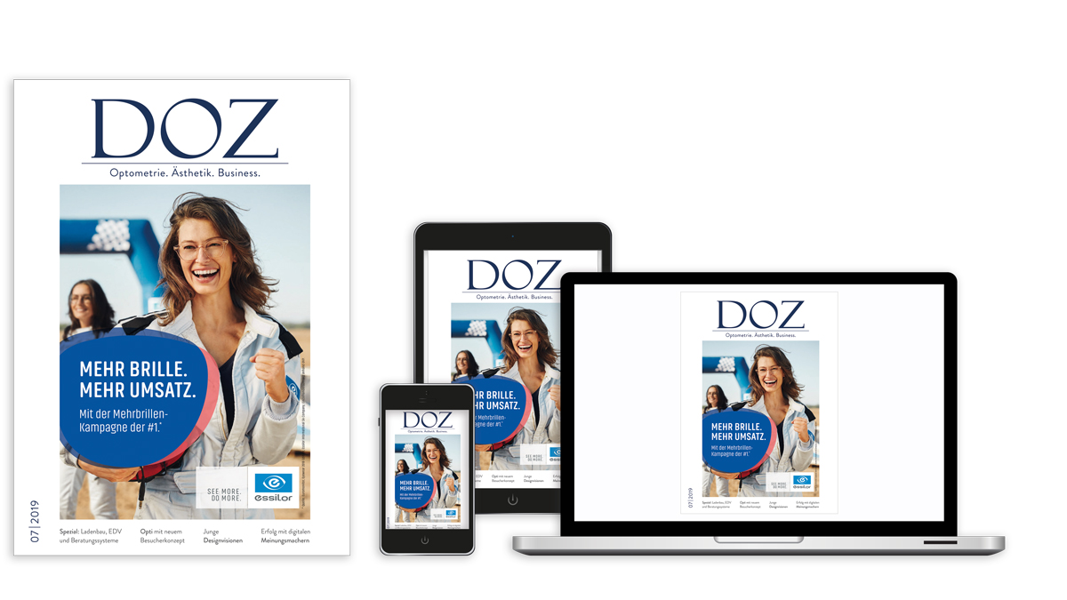 Die neue DOZ-Ausgabe als Zeitschrift und E-Paper