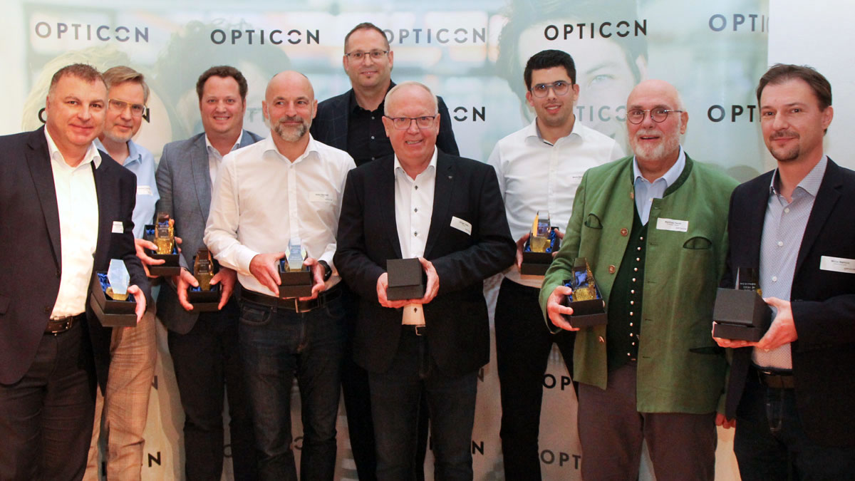 Gruppenild der Award.Gewinner bei Opticon