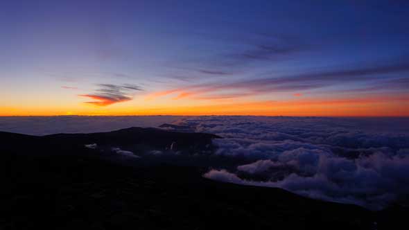 Sonnenaufgang am Mulhacén Spanien höchster Berg