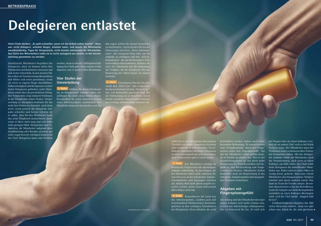 Mitarbeiter delegieren 