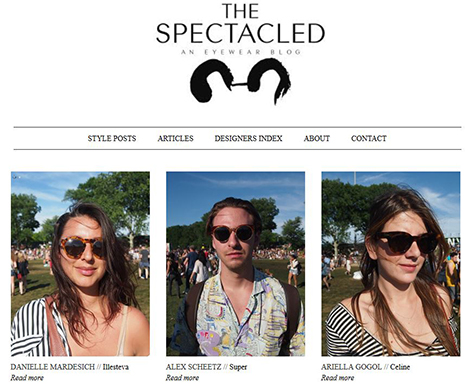 Der Blog "The Spectacle" präsentiert die unterschiedlichsten Personen mit ihren Brillen. 