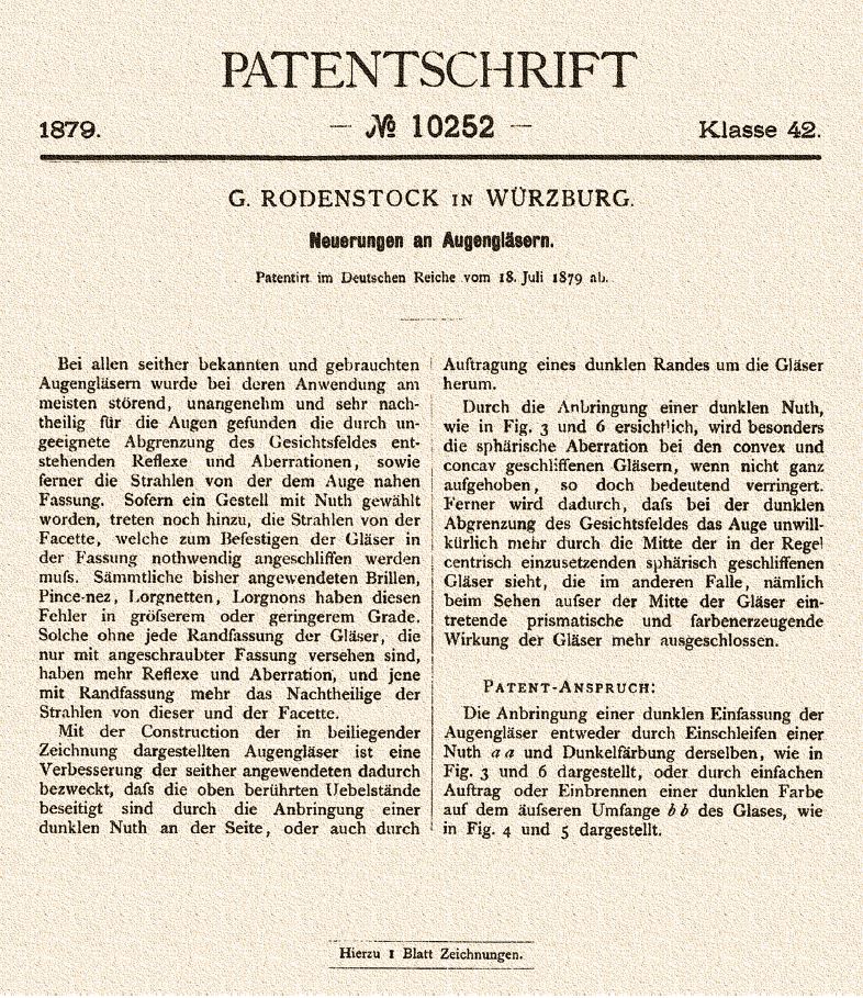 Patent Rodenstock
