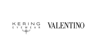 Logos von Kering Eyewear und Valentino
