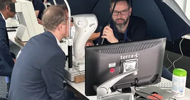 Sehtestaktion im niedersächsischen Landtag