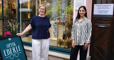 Cornelia Hermann und Sara Lotfipour