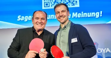 Wolfram Kons und Timo Boll