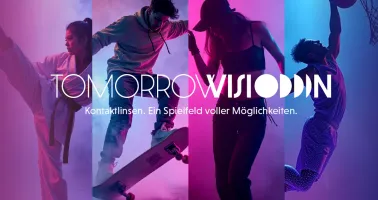 Werbeplakat Junge Leute beim Sport