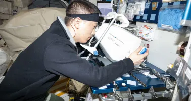 Gerät von Oculus auf der ISS