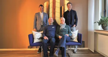 Ehepaar Avermann und Christian Wiesner und Johannes Kleikamp von Viehoff