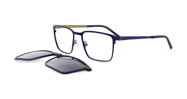 Korrektionsbrille mit Sonnenclip