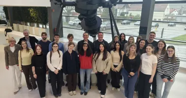 Gruppe von Studierende bei Zeiss