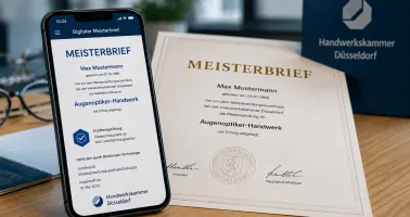 Digitaler und analoger Meisterbrief
