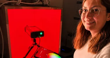Vanessa Marie Brauer mit Lichtbox