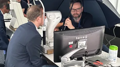 Sehtestaktion im niedersächsischen Landtag