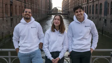 Drei Gründer von Pickzai