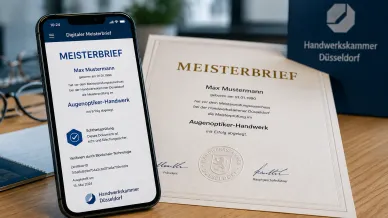 Digitaler und analoger Meisterbrief