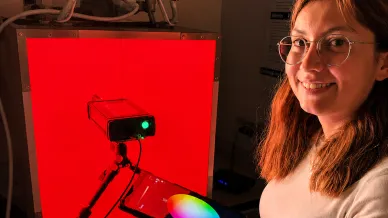 Vanessa Marie Brauer mit Lichtbox