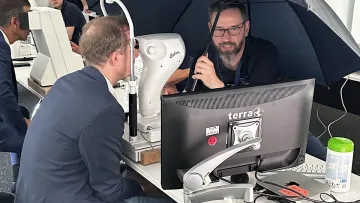 Sehtestaktion im niedersächsischen Landtag