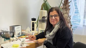 Astrid Kettel im Seniorenheim