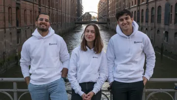 Drei Gründer von Pickzai