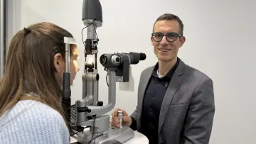 Simon Jäkel bei der Arbeit