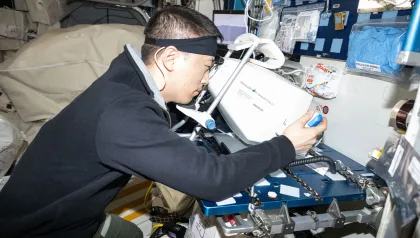 Gerät von Oculus auf der ISS