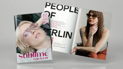 Magazinheft Cover und einmal aufgeschlagen