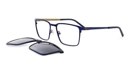 Korrektionsbrille mit Sonnenclip