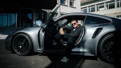 Orlando Bloom im Porsche