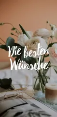 Grußkarte Die besten Wünsche