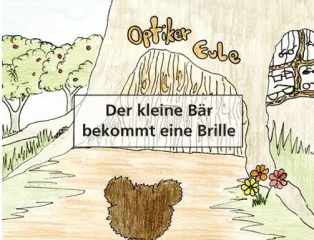 Der kleine Bär bekommt eine Brille 