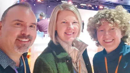 Bild von Redakteurin Nicole Bengeser beim Alcon Event