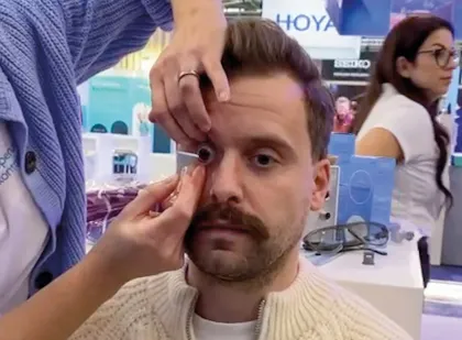 Augenabdruck bei Appenzeller Kontaktlinsen