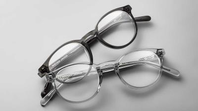 Nirvan Javan Acetat Brillen Paris Kollektion in SChwarz und transparent