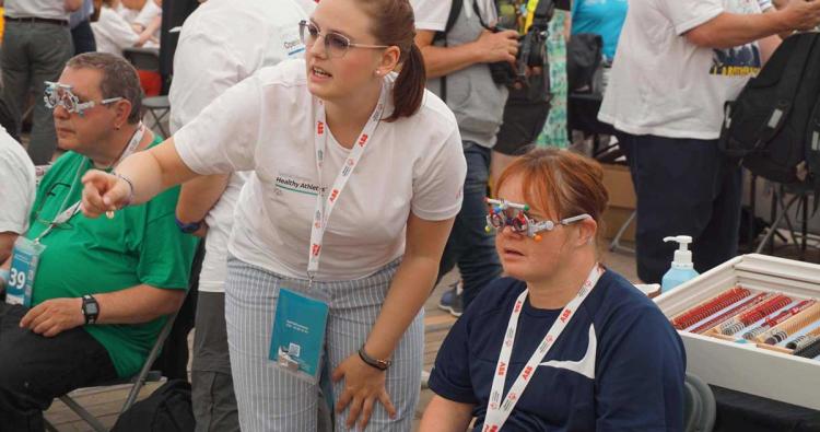 Helferin bei den Special Olympics