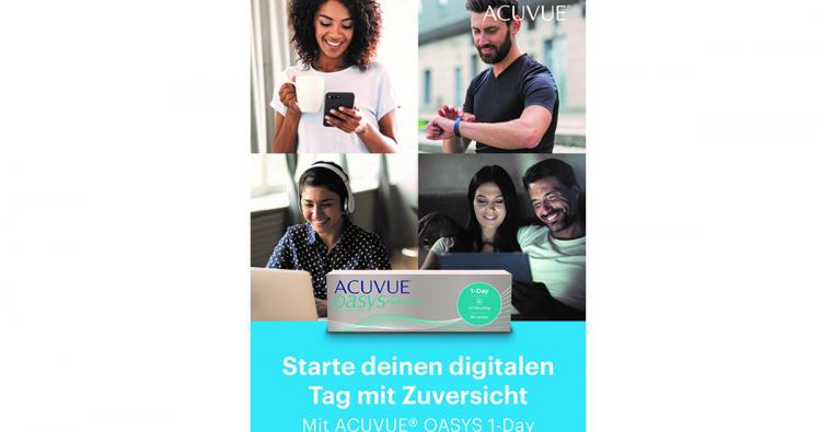 Das Werbeplakat der Acuvue-multichannel-Kampagne