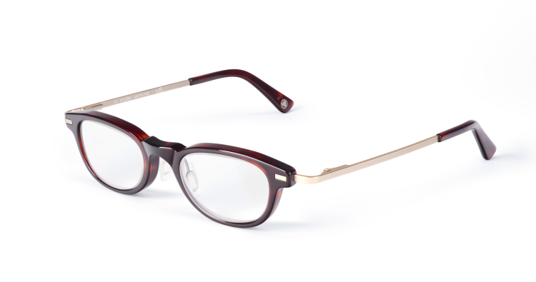 Lupenhalbbrille BINO med Standard Halv-20 Havanna-Braun