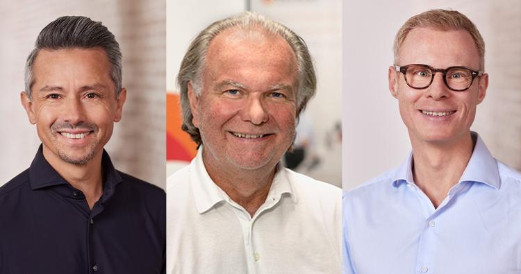 Die drei Geschäftsführer Schröder, Gaulke und Schmidt