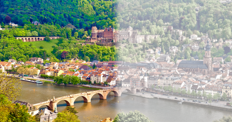 Sicht auf die Heidelberger Altstadt
