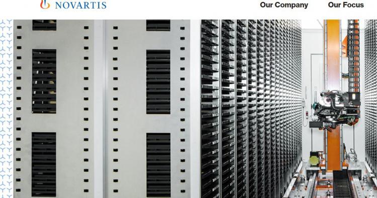 Screenshot der Novartis-Website 