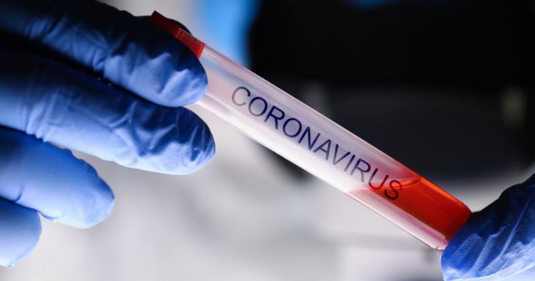 Coronavirus Augenoptik Reagenzglas