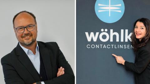 Neue Mitarbeiter bei Wöhlk Contactlinsen: Ralf Mutschall (li.) und Silvia Pohl.