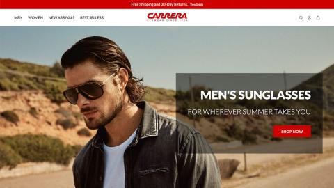 Screenshot der Website Carreraworld