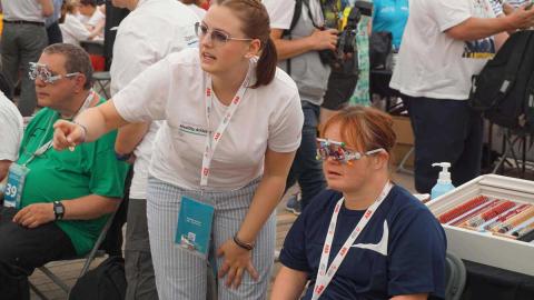 Helferin bei den Special Olympics