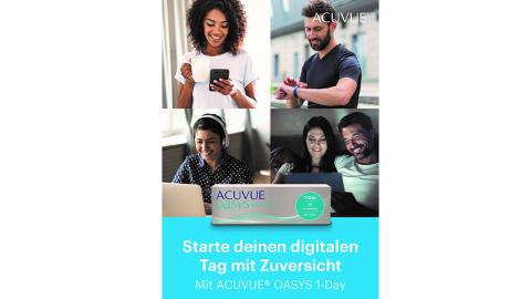 Das Werbeplakat der Acuvue-multichannel-Kampagne