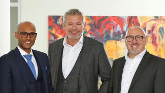 Hannibal Zemariam, Rainer Hildebrandt und Peter Hoppert